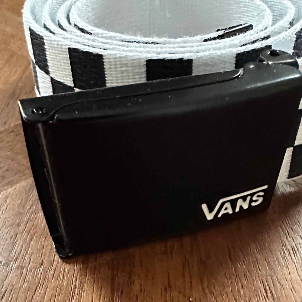 Vans Monochrome Checkered Belt size 30-32